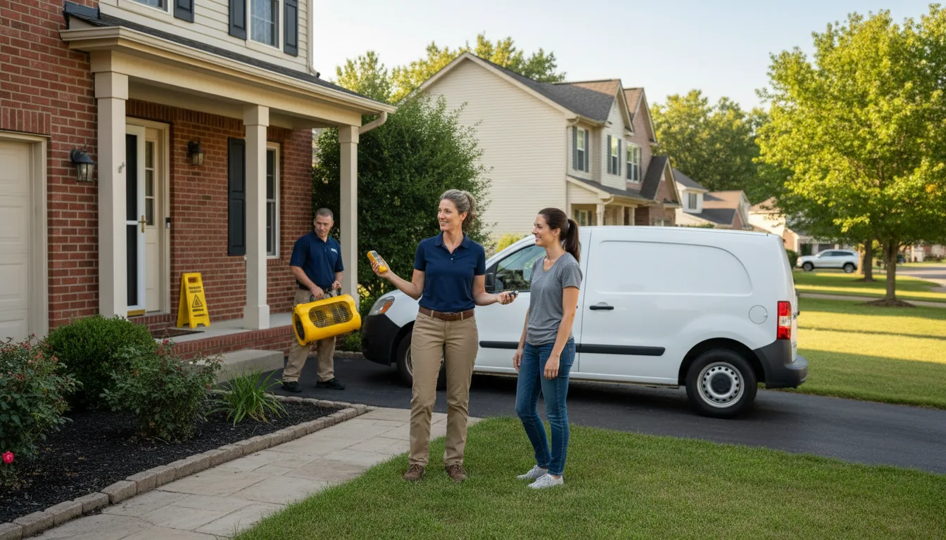 Residential water damage restoration in Deep Gap, NC